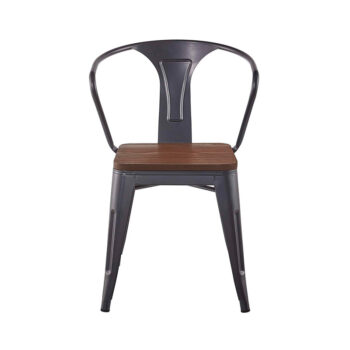 Silla Tolix con Brazos Gris Oscura (Fecha de llegada 31 de Marzo) - Imagen 4