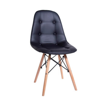 Silla Eames Acolchada Negra - Imagen 6