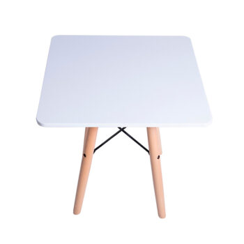 Mesa Eames Niño Blanca Cuadrada - Imagen 3