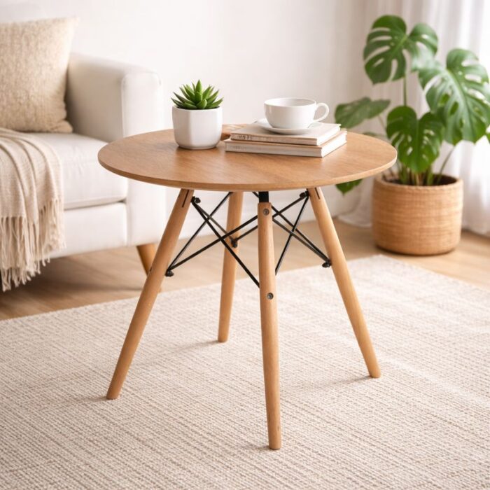 Mesa Lateral Eames madera Redonda (Fecha de llegada 31 de Marzo) - Imagen 2