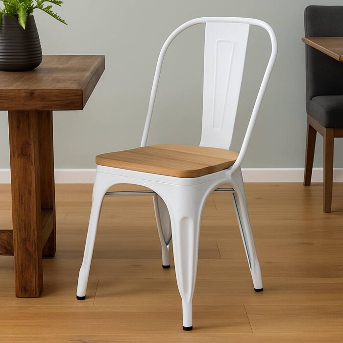 Silla Tolix sin brazos Blanca (Fecha de llegada 31 de Marzo) - Imagen 2