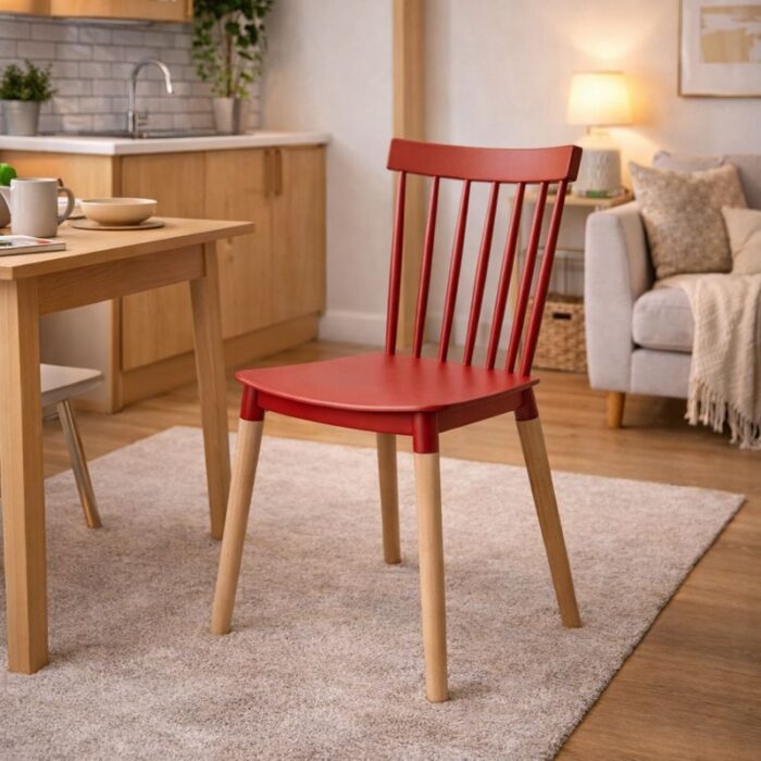 Silla Windsor roja - Imagen 2