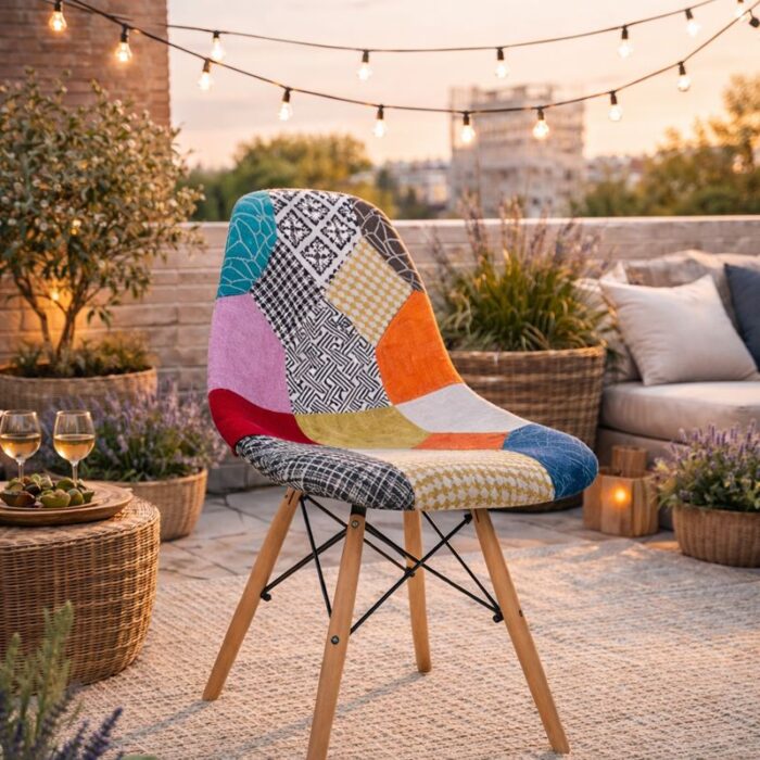 Silla Eames Patchwork Modelo 2 - Imagen 2