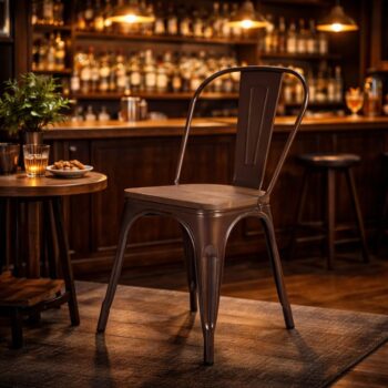 Silla Tolix sin Brazos Café (Fecha de llegada 31 de Marzo) - Imagen 2