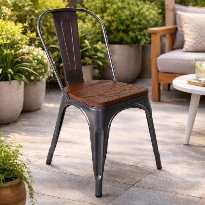 Silla Tolix sin Brazos Negra (Fecha de llegada 31 de Marzo) - Imagen 2