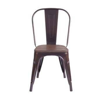 Silla Tolix sin Brazos Café (Fecha de llegada 31 de Marzo) - Imagen 3