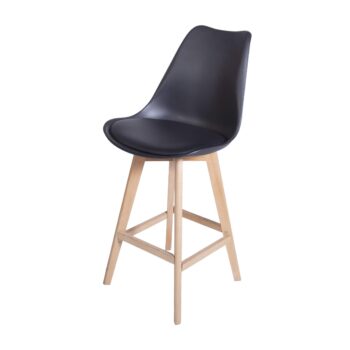 Taburete Escandinavo Negro - Imagen 3