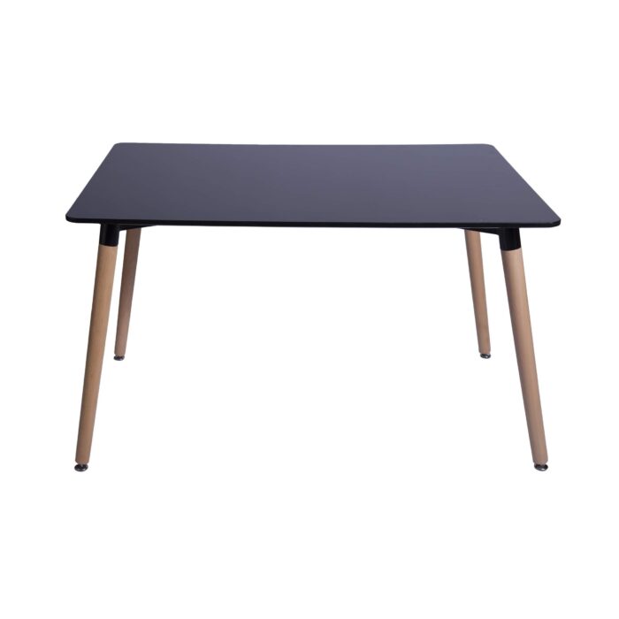 Mesa de comedor eames rectangular Negra