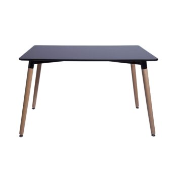 Mesa Comedor Eames Rectangular Negra (Fecha de llegada 31 de Marzo) - Imagen 4