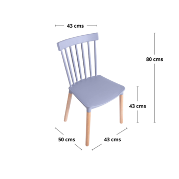Silla Windsor Gris - Imagen 3