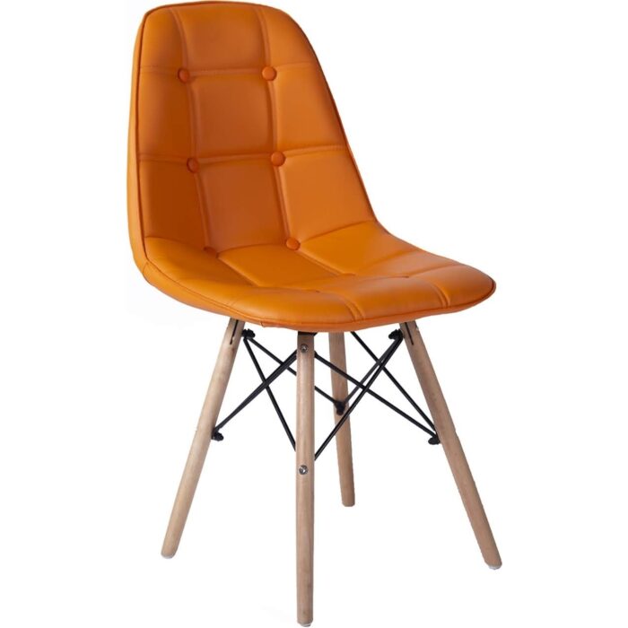 Silla Eames Acolchada Naranja - Imagen 1