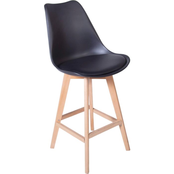 Taburete Escandinavo Negro - Imagen 1