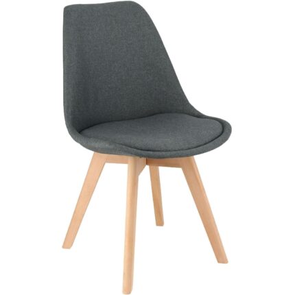 Silla Eames Tulip Tela Gris