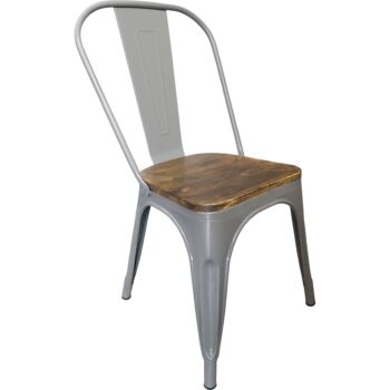 Silla Tolix sin Brazos Gris