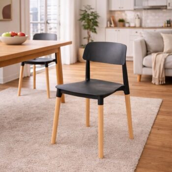 Silla Comedor Arya Negra - Imagen 2