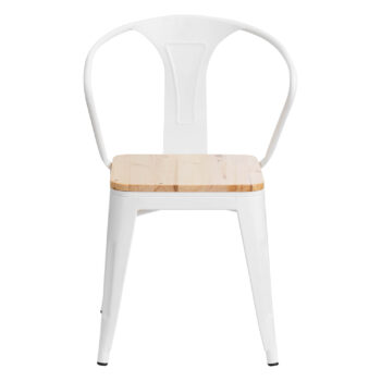 Silla Tolix con brazos Blanca (Fecha de llegada 31 de Marzo) - Imagen 4