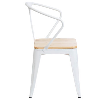 Silla Tolix con brazos Blanca (Fecha de llegada 31 de Marzo) - Imagen 5