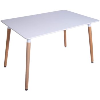 Mesa Eames blanca de comedor