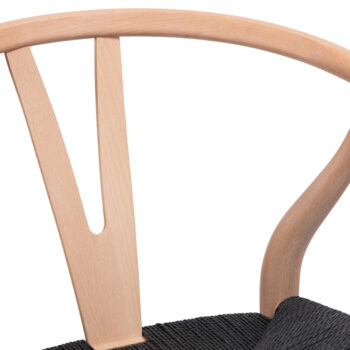 Silla Wishbone Negro - Imagen 5