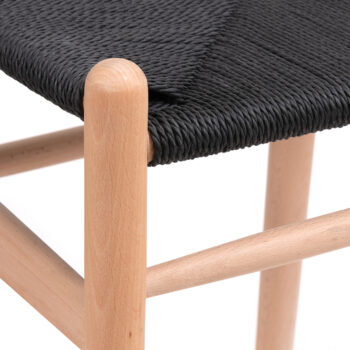 Silla Wishbone Negro - Imagen 4