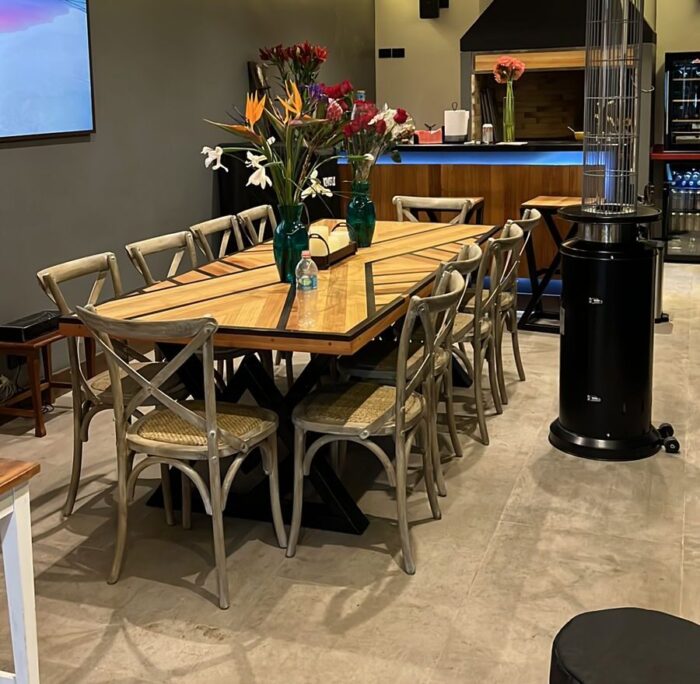 Silla Crossback Gris Oscura - Imagen 2