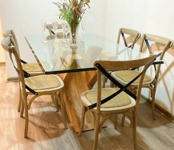 Silla Crossback respaldo metalico - Imagen 2