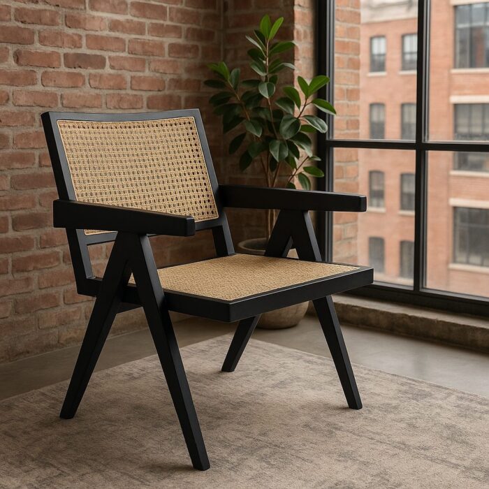 Sitial Futra con Brazos negro - Imagen 2